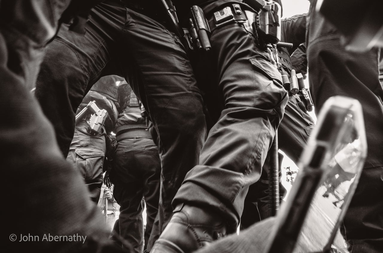 This is one of the last two photos photographer Abernathy took before being tackled by ICE agents in Minneapolis.
