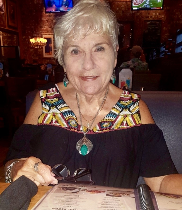 Mary Therese at her favorite restaurant in Cave Creek, Arizona, in 2017.