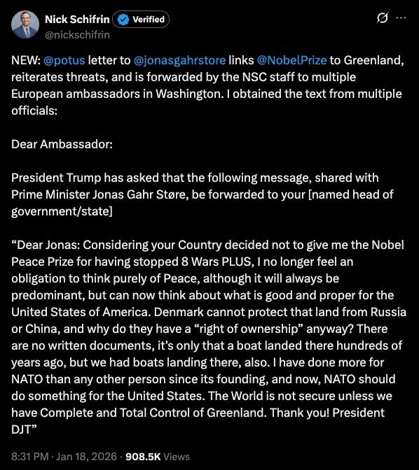 t 1 Donald Trump's letter.