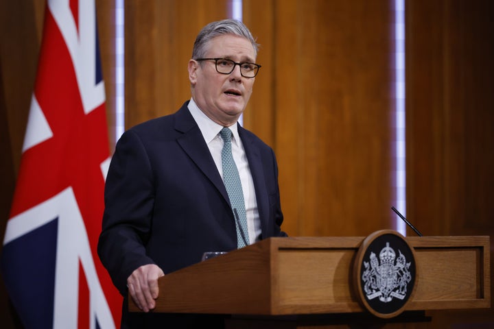 U.K. Prime Minister Keir Starmer holds a news conference in London, U.K., on Jan. 19, 2026.