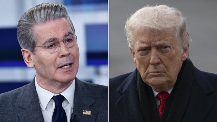 Treasury Secretary Scott Bessent and President Donald Trump.