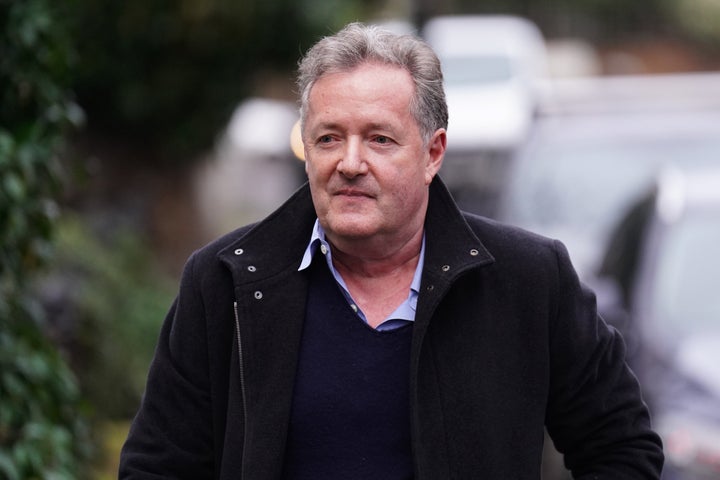 Piers Morgan says he's on the mend after undergoing hip replacement surgery for injuries sustained in a fall at a London restaurant.