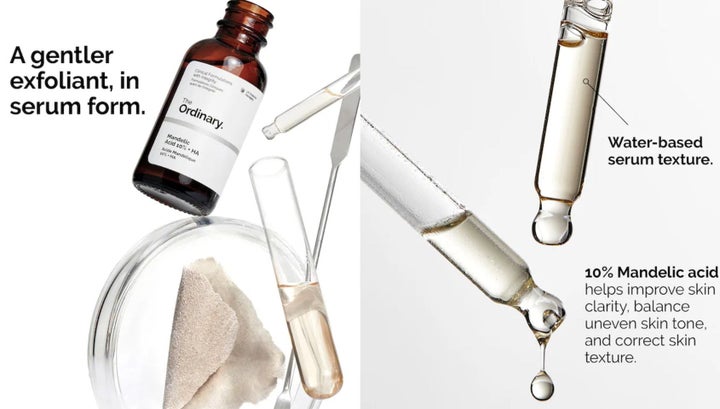 A great starter product: The Ordinary Mandelic Acid 10% + HA Gentle Facial Exfoliating Serum