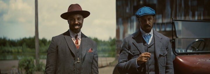 Michael B. Jordan as Stack and Smoke in "Sinners."