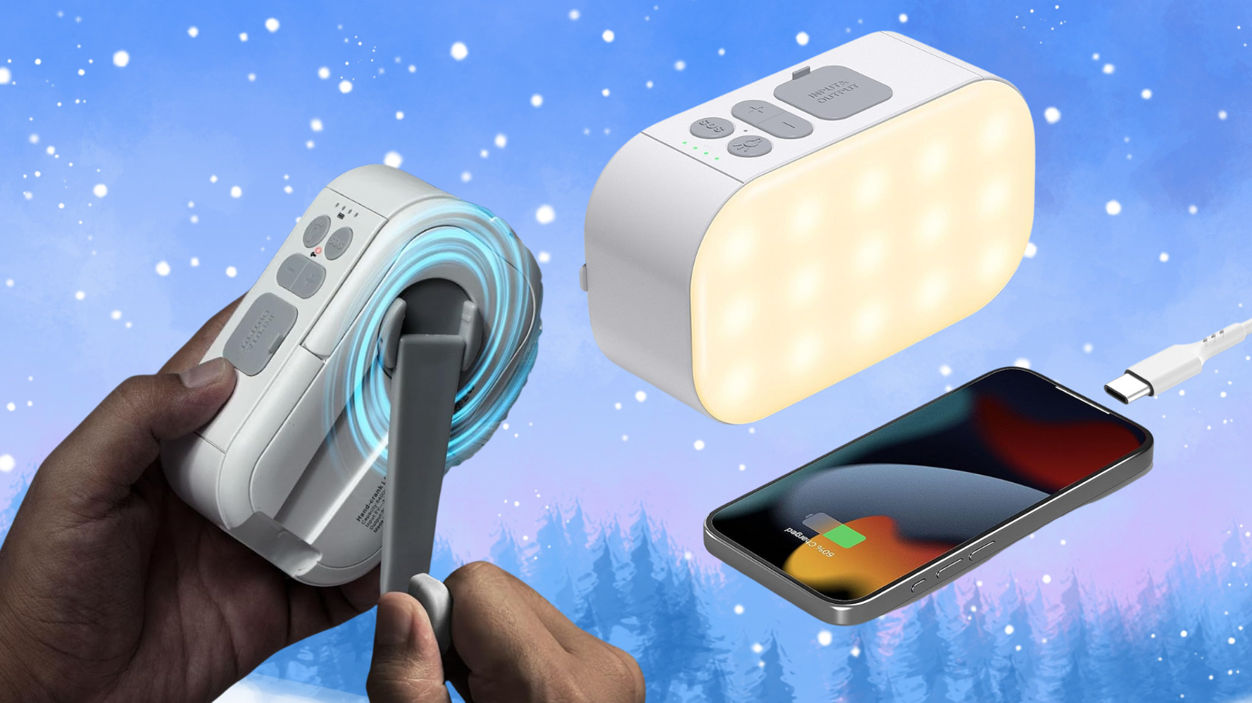 Joyeky Hand Crank Generator Lantern: Emergency Power Solution for Canadian Winters