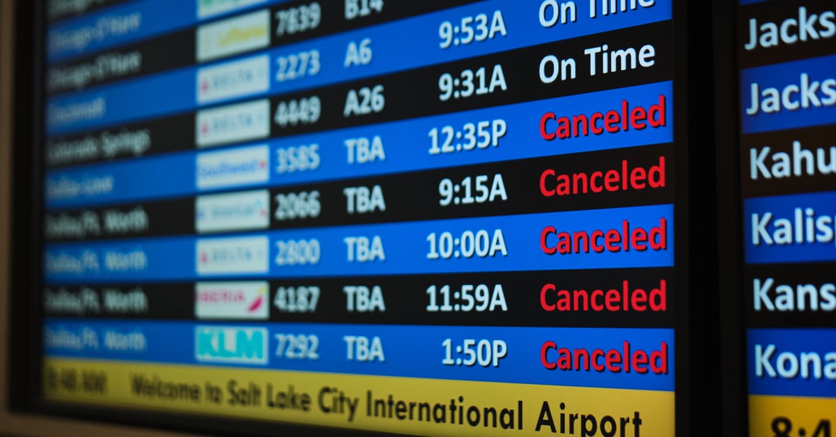 Thousands Of Flights Canceled As Major Winter Storm Moves Across The U.S.