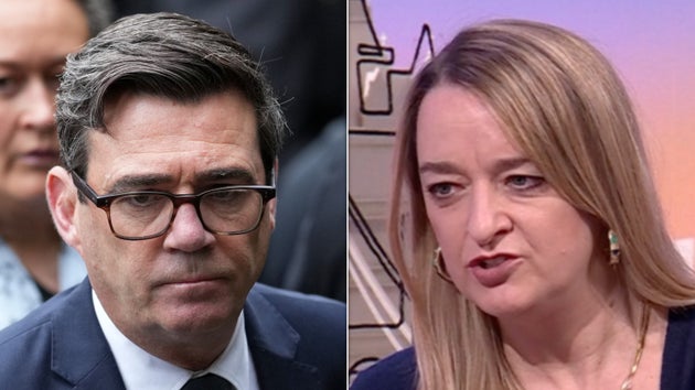 Andy Burnham and Laura Kuenssberg