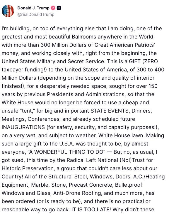 Donald Trump on Truth Social