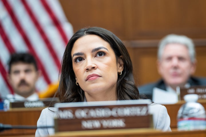 Rep. Alexandria Ocasio-Cortez (D-N.Y.) this weekend accused Homeland Security Secretary Kristi Noem of applying a stark double standard.