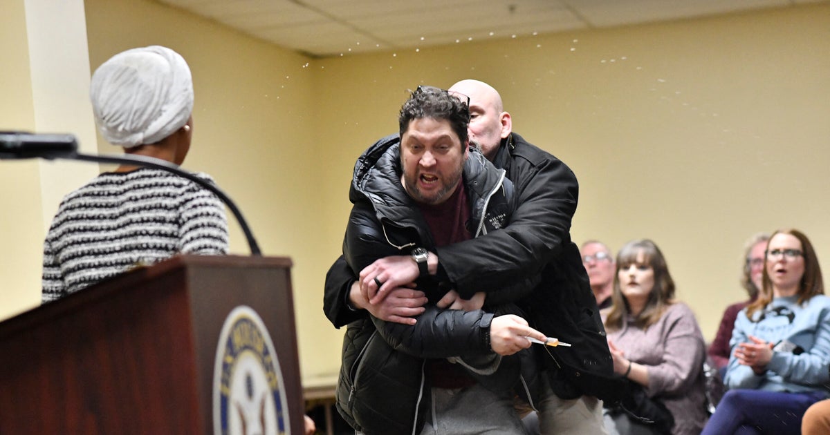 Man Tackled After Spraying Unknown Substance On Rep. Ilhan Omar