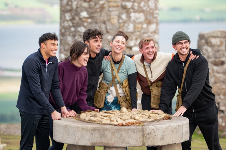 The cast of The Traitors 2026 pictured on their penultimate day in the castle