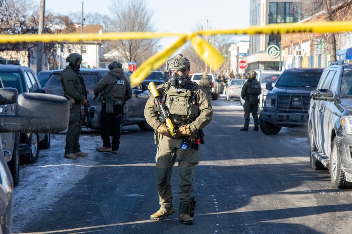 An ICE agent in Minneapolis on January 24, 2026.