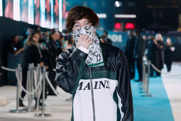 Barry Keoghan arrives at the premiere of Crime 101 on Wednesday night