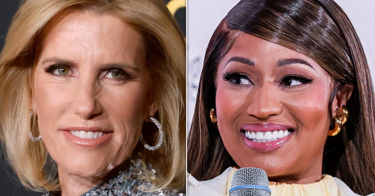 Laura Ingraham Gets An Awkward Earpiece Correction After Nicki Minaj Blunder
