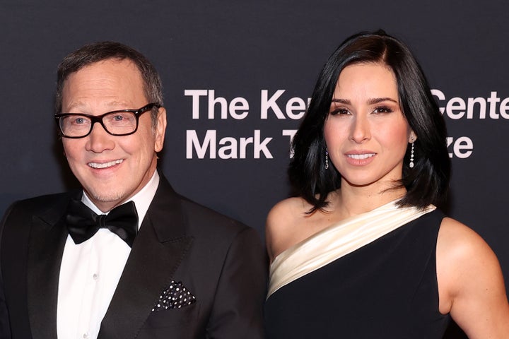 Rob Schneider and his wife Patricia, photographed at the Kennedy Center in 2023, are divorcing.