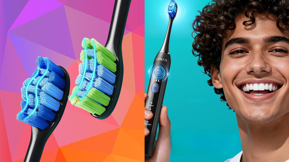 This $8 Electric Toothbrush Deep Cleans Teeth & Massages Gums
