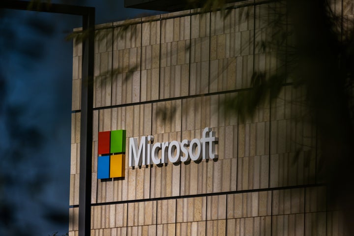 The Microsoft campus in Mountain View, California, US, on Monday, Jan. 26, 2026. Microsoft Corp. is scheduled to release earnings figures on January 28. (David Paul Morris/Bloomberg via Getty Images)