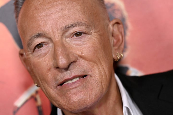 Bruce Springsteen sings against 