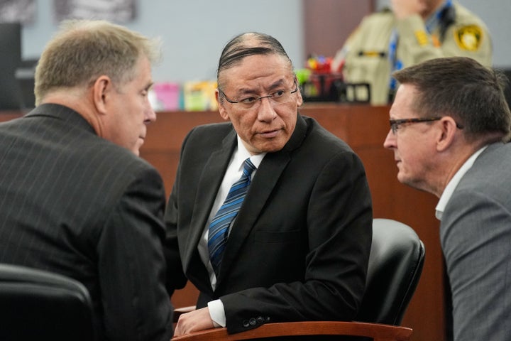Dances with Wolves actor convicted of sexual assault charges 1 Nathan Chasing Horse, center, speaks with attorneys as he appears in court for his trial on charges of sexually abusing Indigenous women and girls Tuesday, Jan. 20, 2026, in Las Vegas. (AP Photo/John Locher)