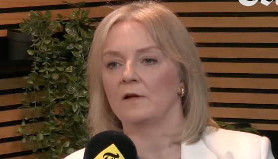 Liz Truss on the Telegraph podcast.
