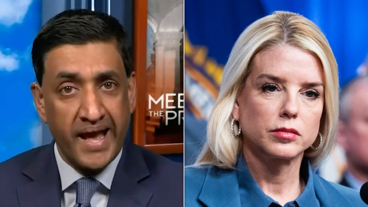 Rep. Ro Khanna and Attorney General Pam Bondi.