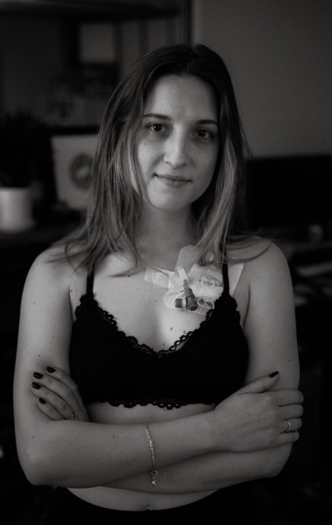 "This was the evening after my first round of chemotherapy in December 2018," the author writes.