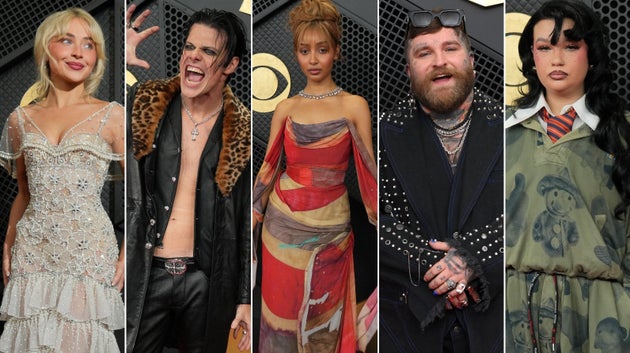 Sabrina Carpenter, Yungblud, PinkPantheress, Teddy Swims and Lola Young at the 2026 Grammys