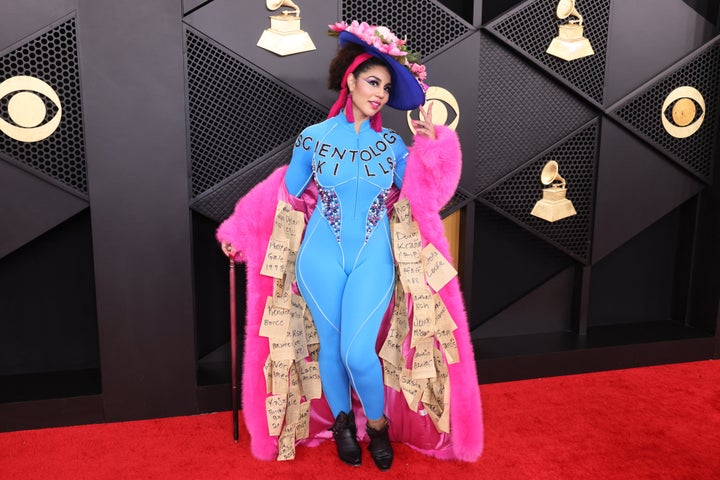 Singer-songwriter Joy Villa arrives at the 68th Annual Grammy Awards at the Crypto.com Arena in Los Angeles on Sunday.