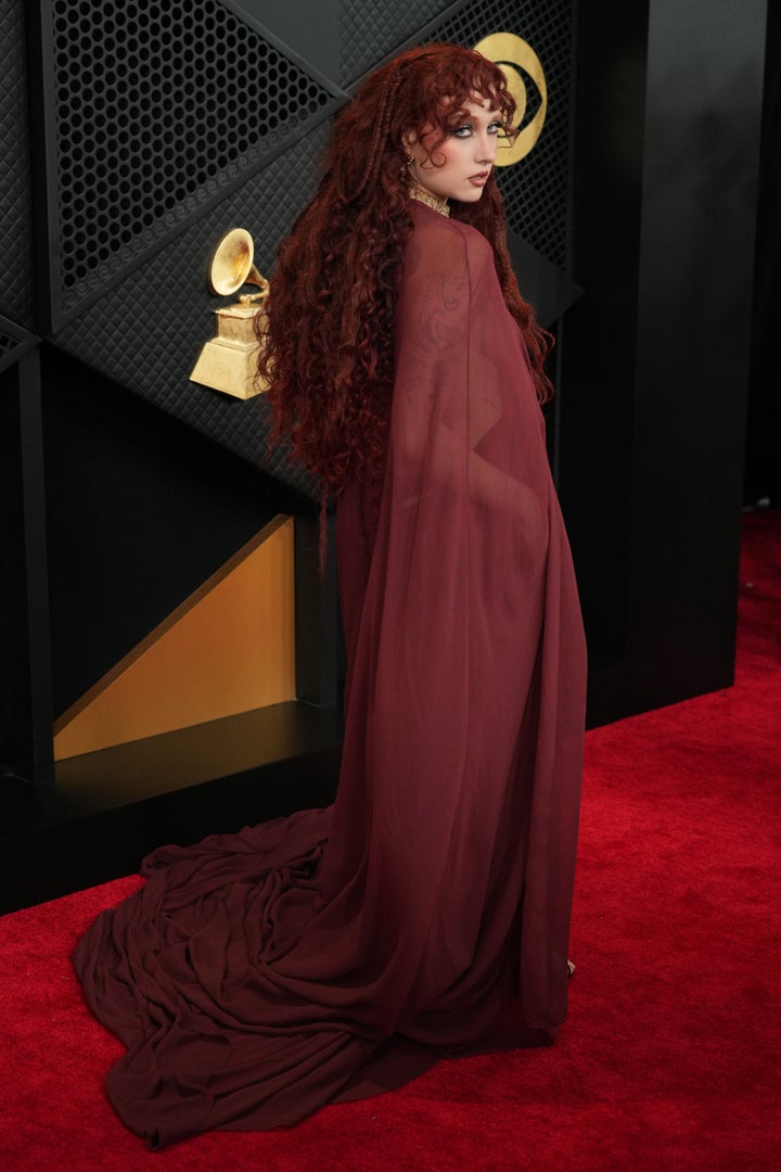 Chappell Roan arrives at the 68th Annual Grammy Awards on Sunday in Los Angeles.