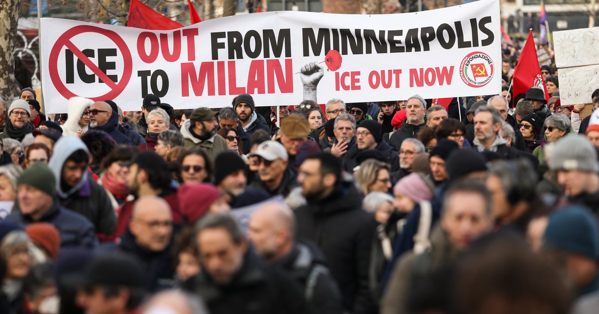 Hundreds Protest In Italy Against ICE Presence At Milan Cortina Winter Olympics