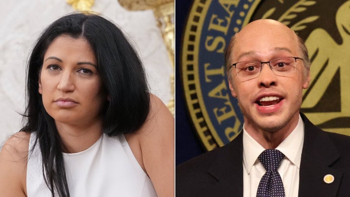 Katie Miller Goes Wild After SNL Mocks ICE Agents 1 Katie Miller, left, didn't like Pete Davidson's impression of Trump administration official Tom Homan on “SNL.”