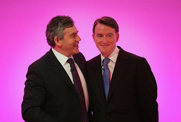 Mandelson with Gordon Brown when he was business secretary.
