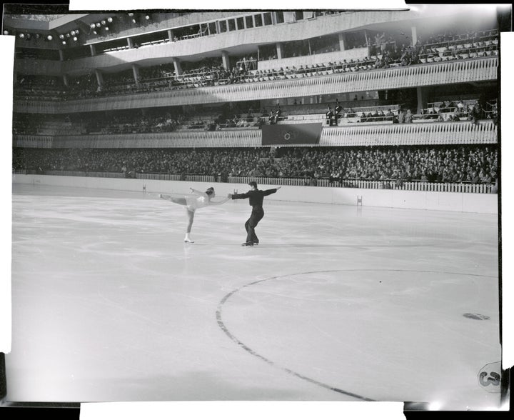 Austrian figure skaters Sissy Schwarz and Kurt Oppelt won the pairs title.