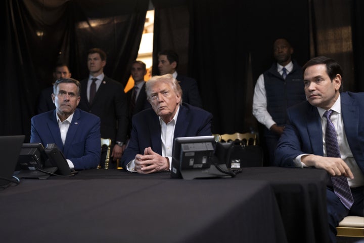 U.S. President Donald Trump, CIA Director John Ratcliffe (left) and Secretary of State Marco Rubio monitor U.S. military operations in Venezuela from Trump's Mar-a-Lago Club on January 3, 2026 in Palm Beach, Florida. (Photo: Molly Riley/White House via Getty Images)