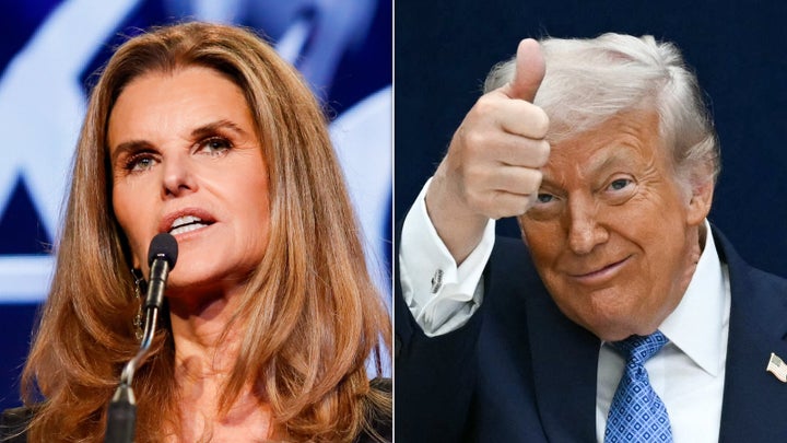 From Left: Shriver and President Donald Trump.