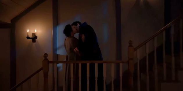 Yerin Ha and Luke Thompson in season four of Bridgerton