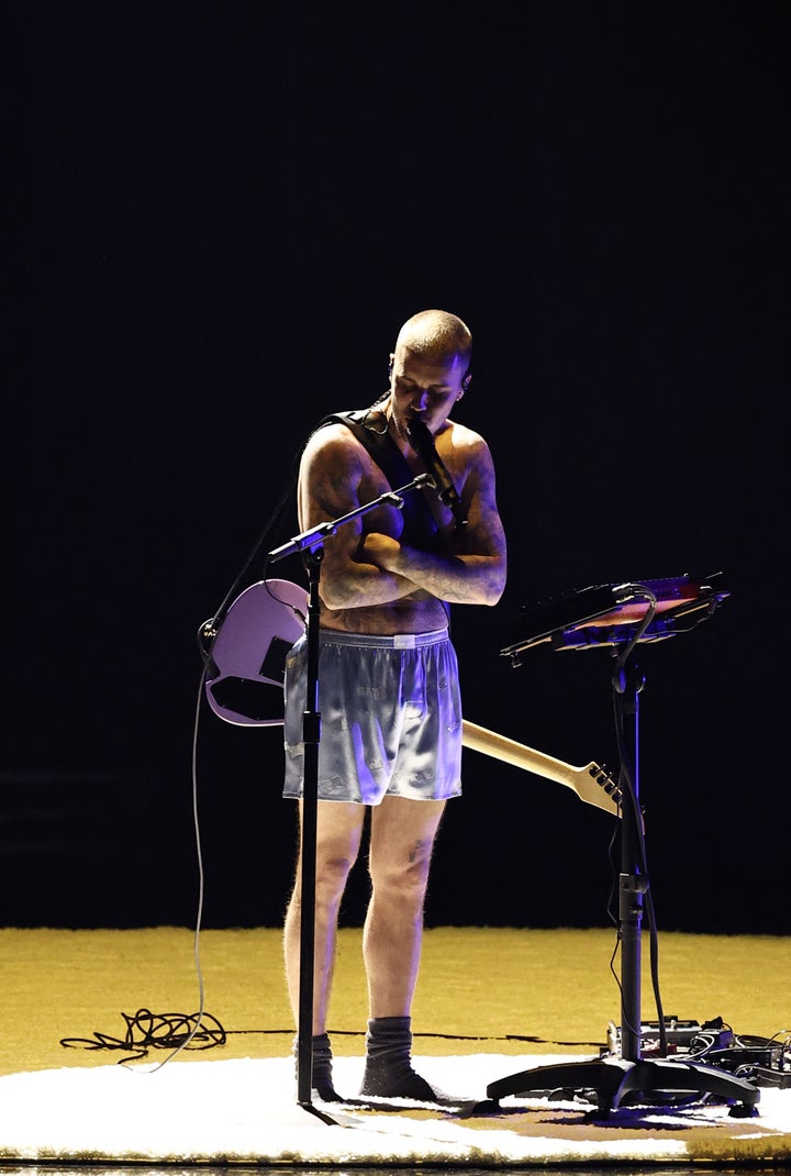 Justin Bieber's boxers were emblazoned with his own brand's design