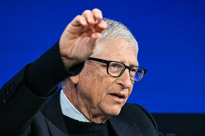 Microsoft co-founder Bill Gates, seen speaking during the World Economic Forum annual meeting in Davos this January, said of Jeffrey Epstein in a new interview: “Every minute I spent with him, I regret, and I apologize that I did that.” 