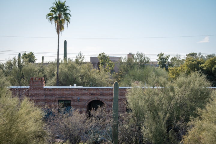 An exterior view of Nancy Guthrie's home, where authorities believe she was kidnapped.
