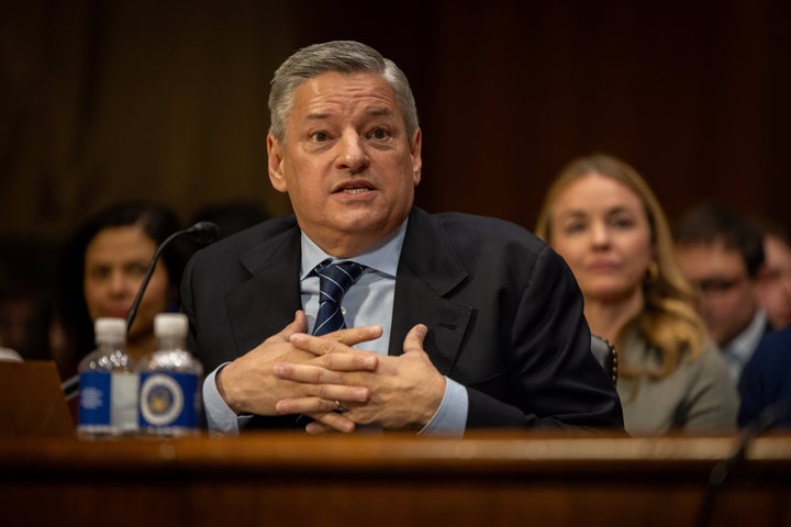 The typically poised Ted Sarandos was visibly flustered as he faced a barrage of pointed questions in front of the Senate Judiciary subcommittee on Antitrust, Competition Policy, and Consumer Rights on Tuesday.