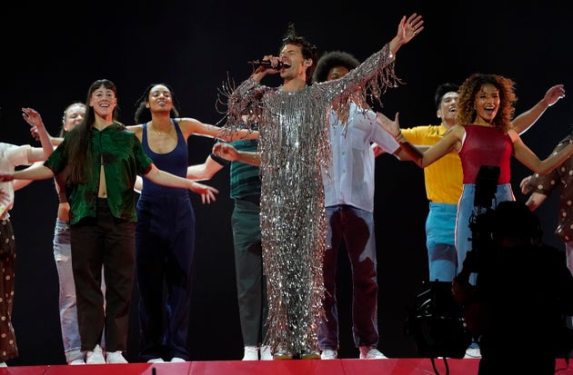 Harry Styles on stage at the 2023 Grammys