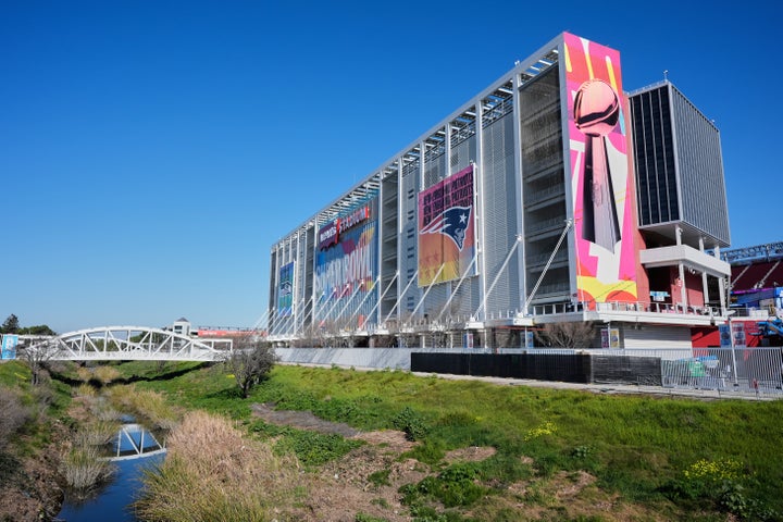 A view of Levi's Stadium before Super Bowl LX between the Seattle Seahawks and the New England Patriots, in Santa Clara. California, Wednesday, February 4, 2026. (AP Photo/Godofredo A. Vásquez)