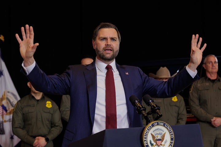 Vice President JD Vance speaking during a press conference in Minneapolis, Minnesota on January 22, 2026.
