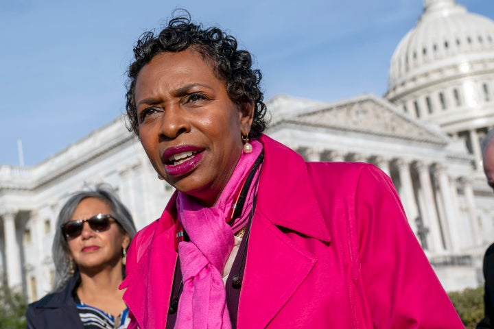 Congressional Black Caucus Chairman Says Trump 1 U.S. Rep. Yvette Clarke of New York speaks at a news conference in Washington, Nov. 4, 2021. Clarke is the Democratic candidate for New York's 9th congressional district. (AP Photo/J. Scott Applewhite, File)