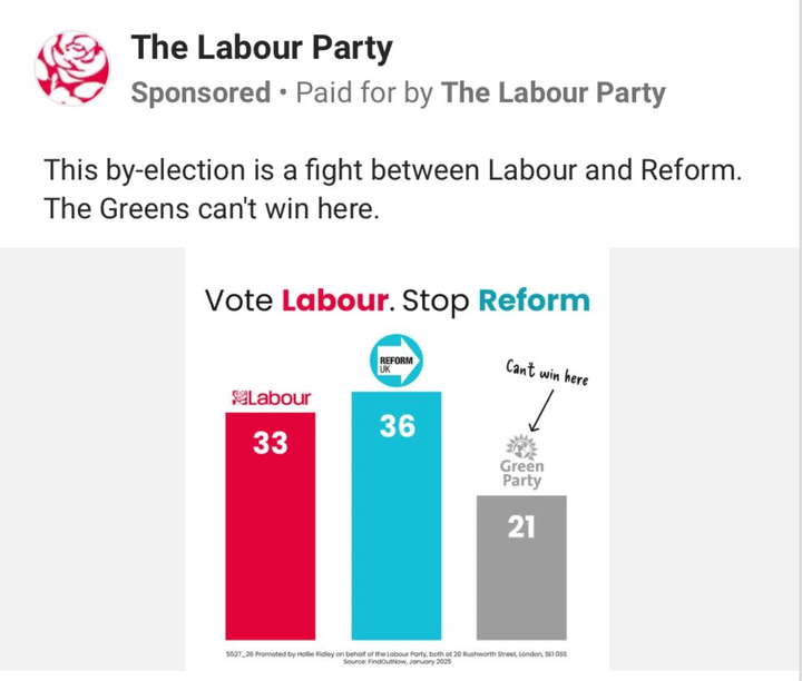 The Labour Facebook ad