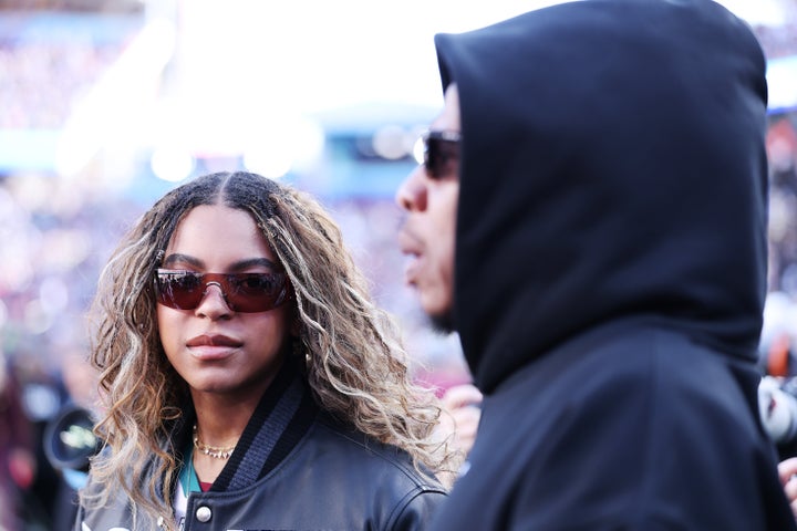 Jay-Z et Blue Ivy Carter au Super Bowl LX