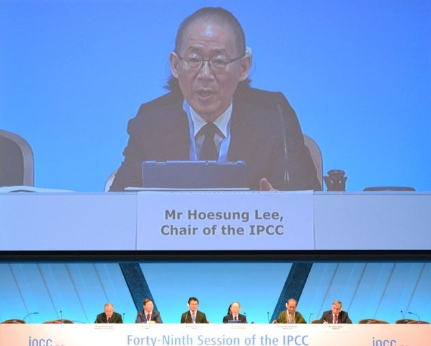 2019年に京都で開催されたIPCC総会(2019年5月8日撮影、写真／時事)
