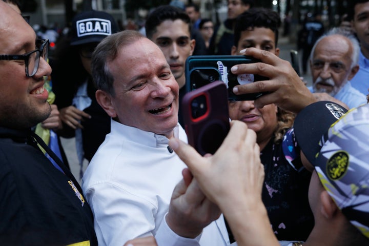 Juan Pablo Guanipa, seen here after his release from prison in Caracas on Feb. 8, 2026, has reportedly been abducted.