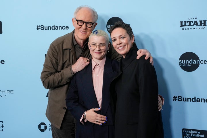 John Lithgow, Aud Mason-Hyde and Olivia Colman at the premiere of Jimpa at the Sundance Film Festival last year