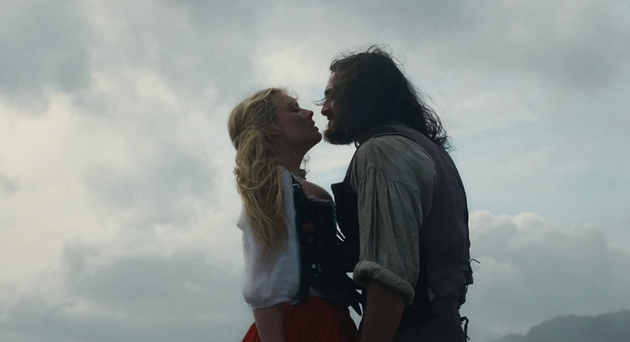 Margot Robbie and Jacob Elordi in Wuthering Heights